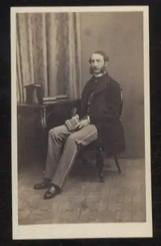 CdV Portrait Herzog Friedrich von Holsten-Sonderburg-Glücksburg