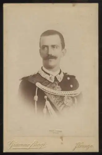 Cabinet Foto Vittorio Emanuele III. König von Italien