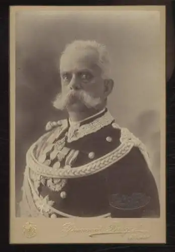 Cabinet Foto Umberto I. König von Italien