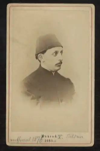 CdV Portrait Mehmed Murad V. Sultan der Türkei