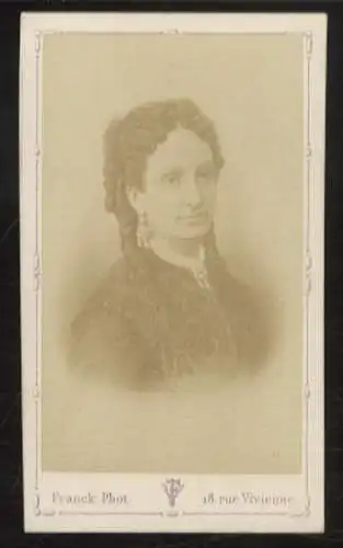 CdV Portrait Luisa Fernanda Herzogin von Montpensier, geb. von Spanien