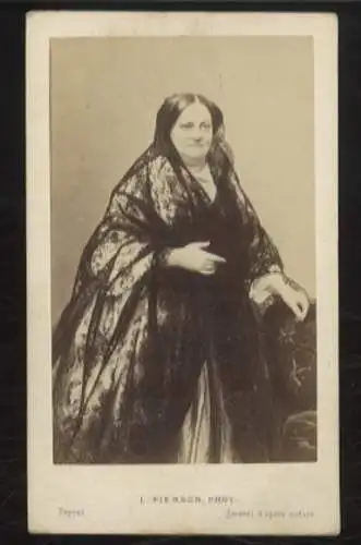 CdV Portrait Maria Christina Königin von Spanien, geb. von Österreich