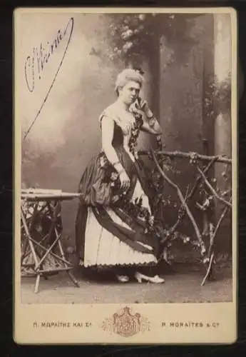 Cabinet Foto Prinzessin Maria von Griechenland