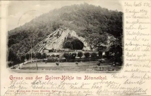 Ak Balve im Sauerland, Balver Höhle, Hönnethal