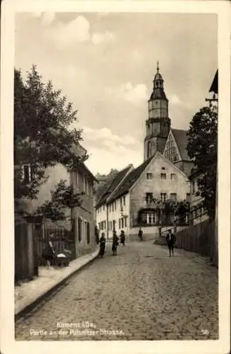 Ak Kamenz in Sachsen, Pulsnitzer Straße