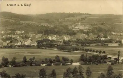 Ak Crossen an der Elster Thüringen, Gesamtansicht