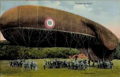 Ak Zeppelin Saucisse, Start, Soldaten