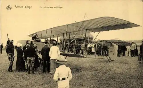 Ak der belgischen Armee, ein Militärflugzeug