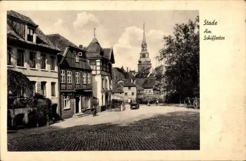 Ak Stade in Niedersachsen, Am Schiffertor