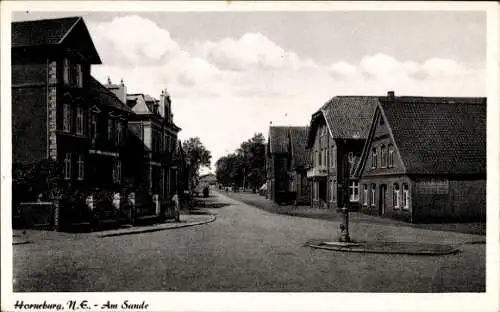 Ak Horneburg im Kreis Stade, Am Sande, Straßenpartie