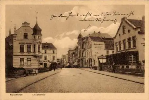 Ak Buxtehude in Niedersachsen, Langestraße