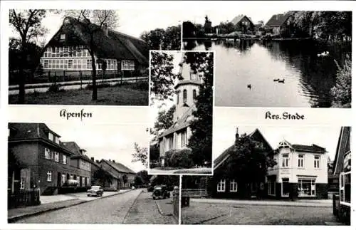 Ak Apensen im Kreis Stade in Niedersachsen, Ortsansichten, Kirche