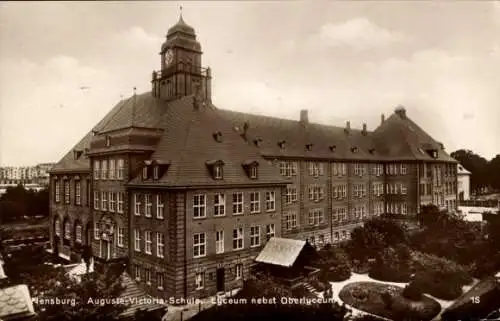 Ak Flensburg in Schleswig Holstein, Auguste Victoria Schule, Lyceum nebst Oberlyceum