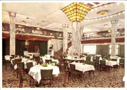 Ak Hamburg, Hotel Reichshof, Stadt Restaurant, Innenansicht, Speisesaal