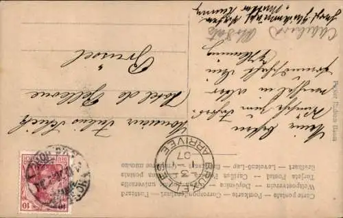 Ak Glückwunsch Neujahr, Mädchen, Uhr