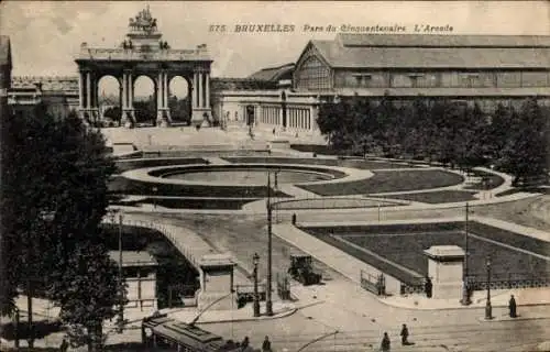 Ak Brüssel Brüssel, Parc du Cinquantenaire, Arcade