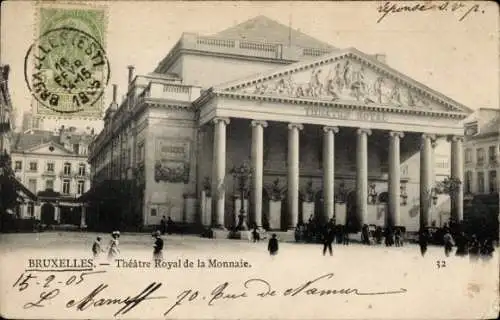 Ak Brüssel Brüssel, Theatre Royal de la Monnaie