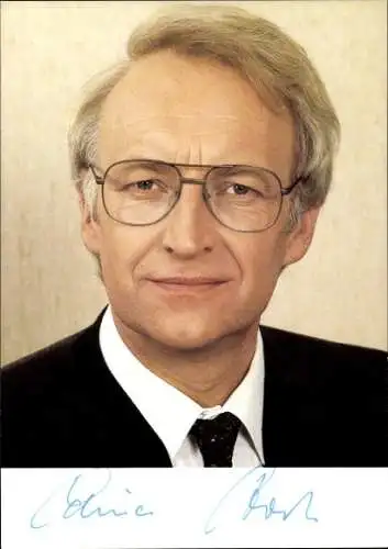 Ak Politiker Edmund Stoiber, CSU, Portrait, Autogramm