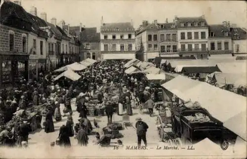 Ak Mamers Sarthe, Markt