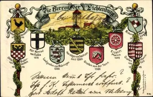 Wappen Litho Ostheim von der Rhön in Unterfranken, Die Herren der Lichtenburg