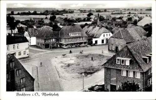 Ak Bockhorn in Oldenburg Friesland, Marktplatz