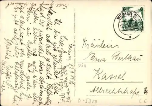 Ak Tiefurt Weimar in Thüringen, Schloss Tiefurt