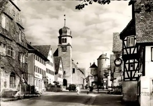 Ak Langenburg in Württemberg, Hofkonditorei-Cafe Bauer, Straßenansicht