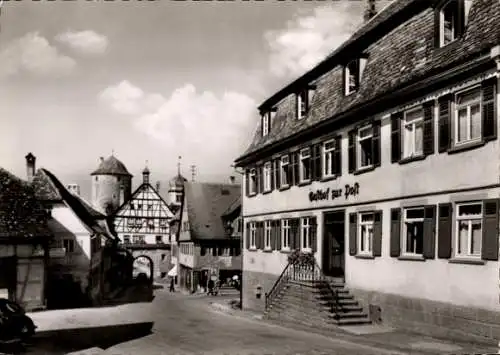 Ak Langenburg in Württemberg, Gasthof zur Post