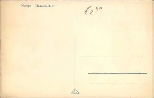 Ak Hammerfest Norwegen, Gesamtansicht