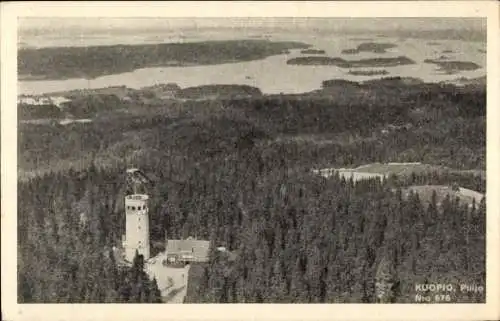 Ak Kuopio Finnland, Puijo, Luftbild