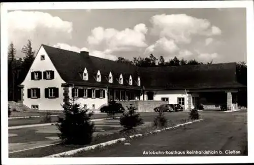 Ak Reinhardshain Grünberg, Autobahn Rasthaus