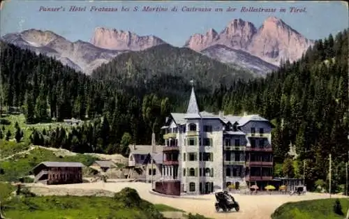 Ak Sankt Martin am Sismunthbach San Martino di Castrozza Südtirol, Panzer's Hotel Fratazza