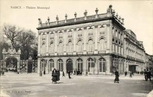 Ak Nancy Meurthe et Moselle, Theatre Municipal