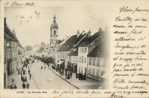 Ak Lure Haute Saône, La Grande-Rue