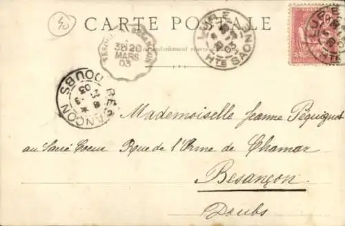 Ak Lure Haute Saône, La Grande-Rue