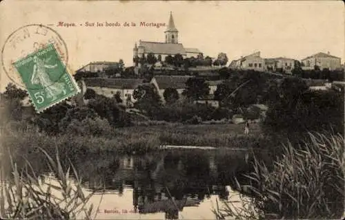 Ak Moyen Meurthe et Moselle, Sur les bords de la Mortagne