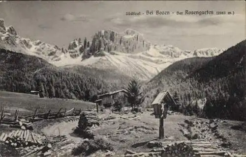 Ak Bozen Bolzano Südtirol, Rosengarten