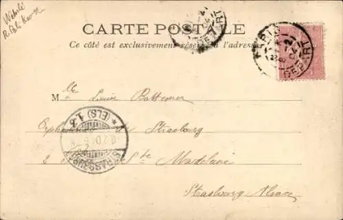 Ak Paris I Louvre, Louvre, Innenhof