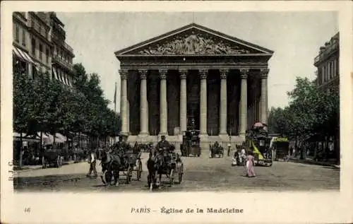 Ak Paris VIIIe Élysée, Madeleine-Kirche