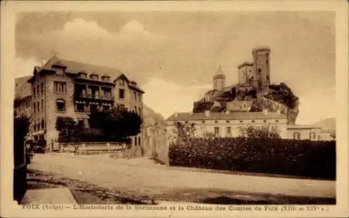 Ak Foix Ariege, L'Hostellerie de la Barbaoane, le Chateau des Comtes de Foix