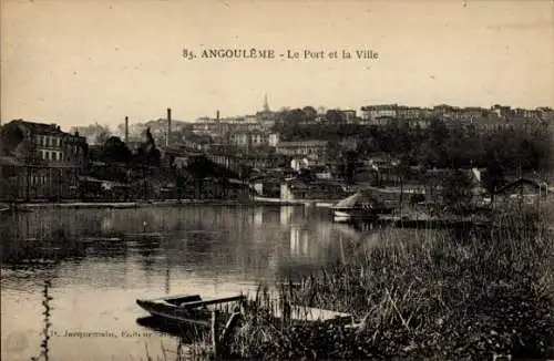 Ak Angoulême Charente, Hafen