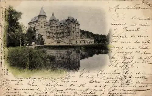 Ak Vizille Isère, Chateau, Cote du Parc