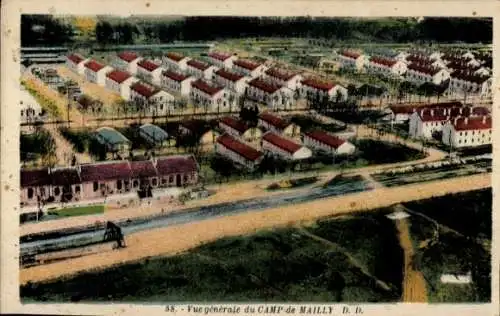 Ak Mailly le Camp Aube, Camp de Mailly, vue generale