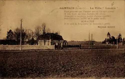 Ak Gambais Yvelines, Villa Landru