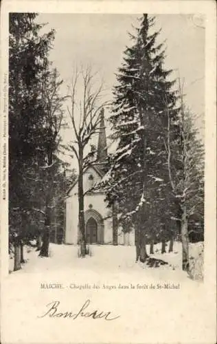 Ak Maiche Doubs, Chapelle des Anges dans la foret de St-Michel
