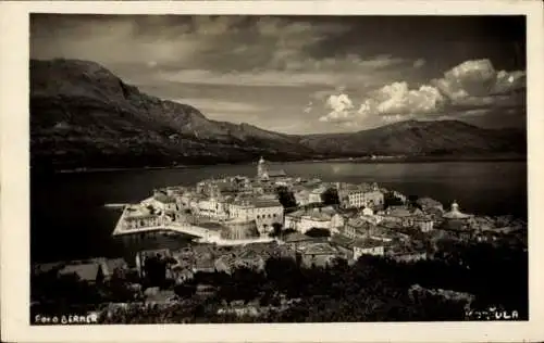 Foto Ak Korčula Curzola Kurzel Kroatien, Panorama