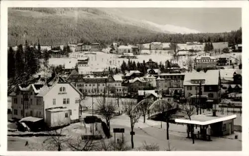 Ak Spindleruv Mlýn Spindlermühle Riesengebirge Region Königgrätz, Ort im Schnee