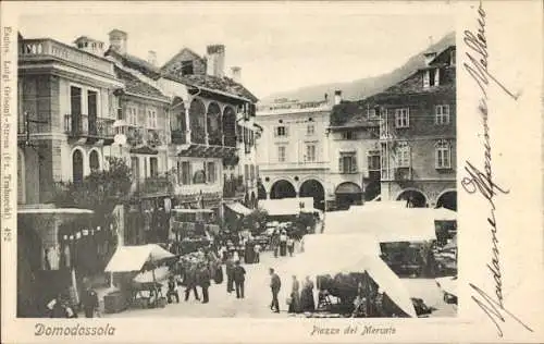 Ak Domodossola Piemonte, Piazza del Mercato