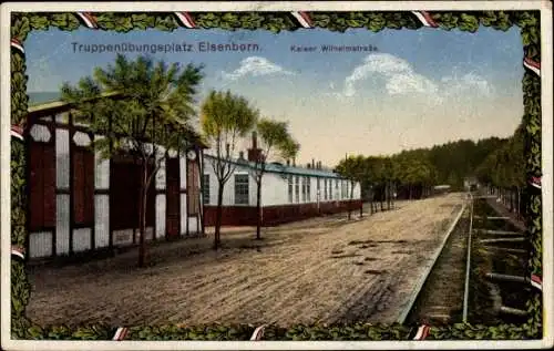 Ak Elsenborn Bütgenbach Wallonien Lüttich, Truppenübungsplatz, Kaiser Wilhelmstraße