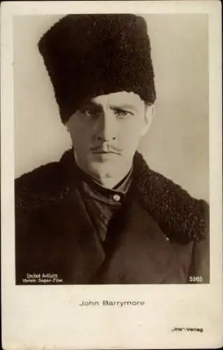 Ak Schauspieler John Barrymore, Portrait